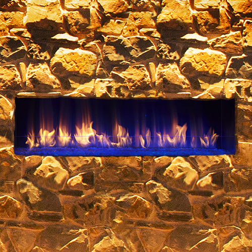 48 Palazzo SeeThru IntelliFire Outdoor Ventless Linear Fireplace