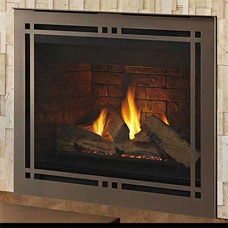36" Meridian IntelliFire Touch Direct Vent Fireplace  (Electronic Ignition) - Majestic