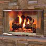 42" Montana Outdoor Radiant Wood Burning Fireplace, Liner - Monessen