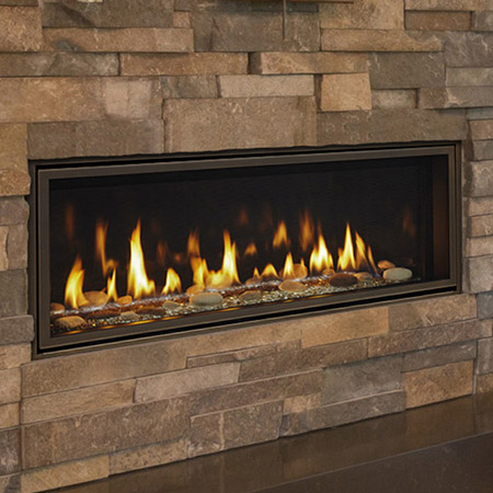 48" Echelon II IntelliFire Touch Direct Vent Linear Fireplace  (Electronic Ignition) - Majestic