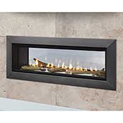 48" Echelon II IntelliFire Plus See-Thru Direct Vent Linear Fireplace  (Electronic Ignition) - Majestic