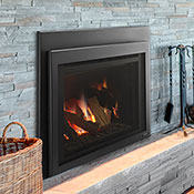 30" Ruby Traditional IntelliFire Plus Direct Vent Fireplace Insert, Blower and Remote (Electronic Ignition) - Majestic