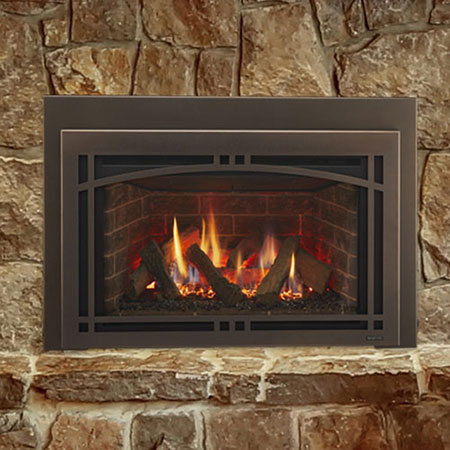 35" Ruby Traditional IntelliFire Touch Direct Vent Fireplace Insert, Blower and Remote (Electronic Ignition) - Majestic