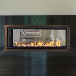 48" Artisan IntelliFire Plus See-Thru Vent Free Linear Fireplace (Electronic Ignition) - Monessen