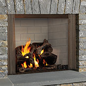 42" Castlewood Outdoor Radiant Wood Burning Fireplace, Liner - Monessen
