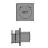 Dura-Vent Pro Round Horizontal Termination Cap  Aluminum (5" x 8")