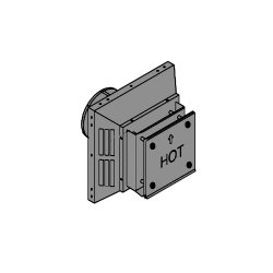 Dura-Vent Pro Square Horizontal Termination Cap  Copper (5" x 8")